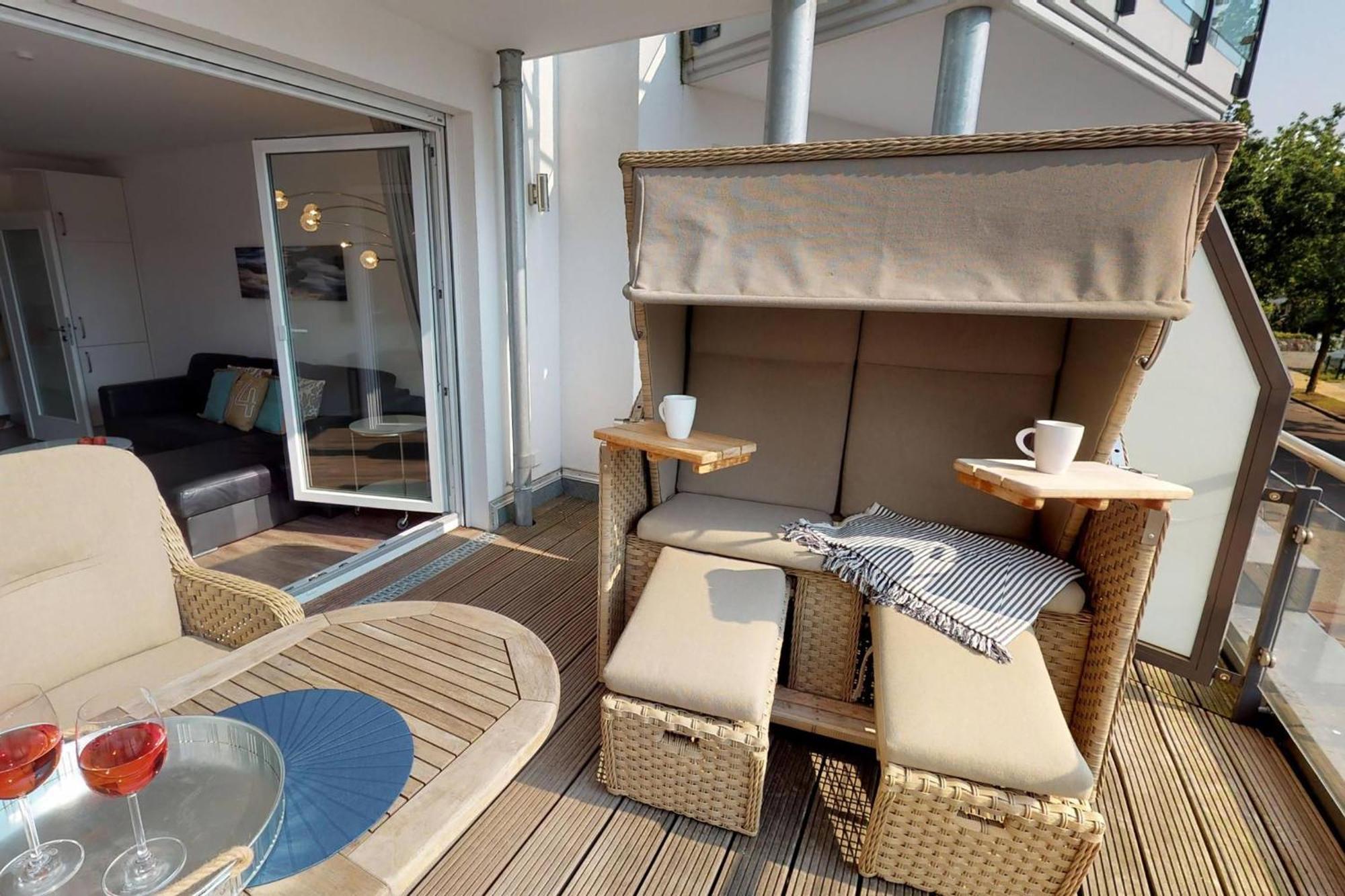 Villa Meeresrauschen Carpe Diem Mit Grosszuegiger Terrasse Und Extragrossem Strandkorb Pelzerhaken Luaran gambar